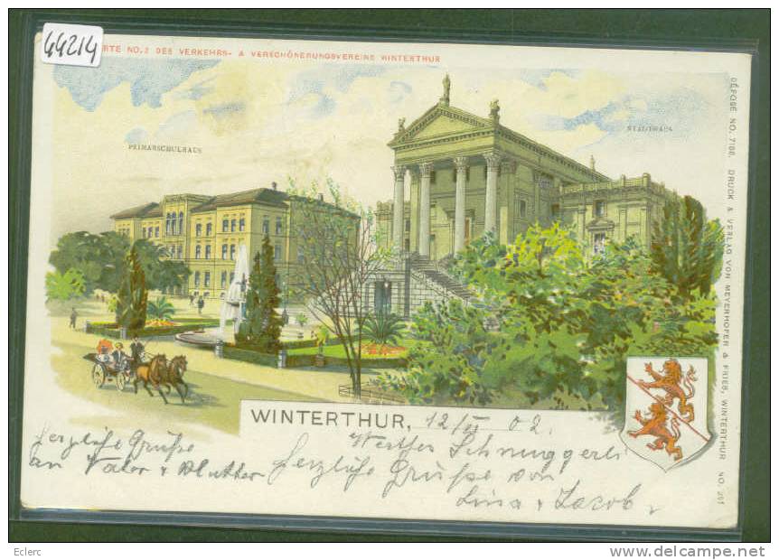 WINTERTHUR - B  ( PLI VERTICAL ) - Winterthur