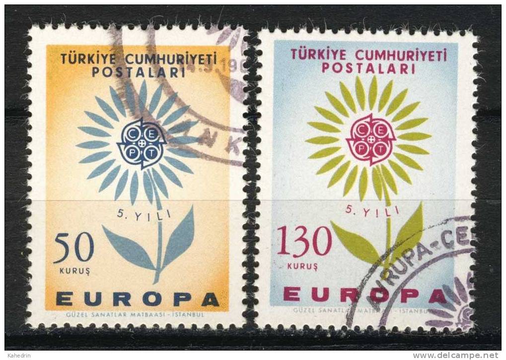 Turkey/Turquie/Türkei 1964, Europa - CEPT, First Day Cancel, CTO - Usados