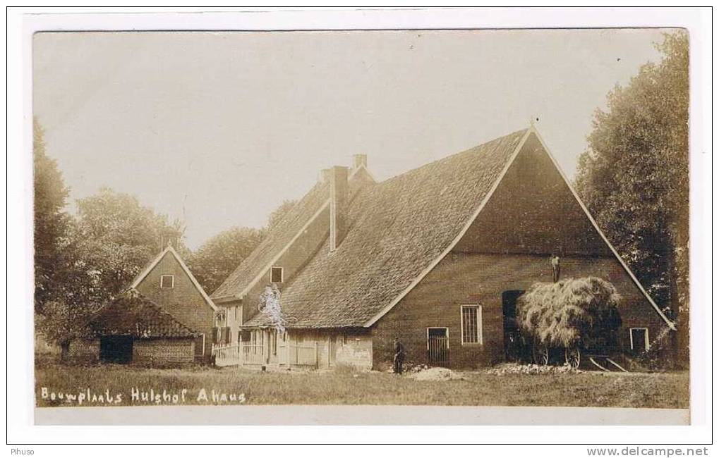 D1938   AHAUS : Bouwplaats Hulshof ( RPPC) - Ahaus