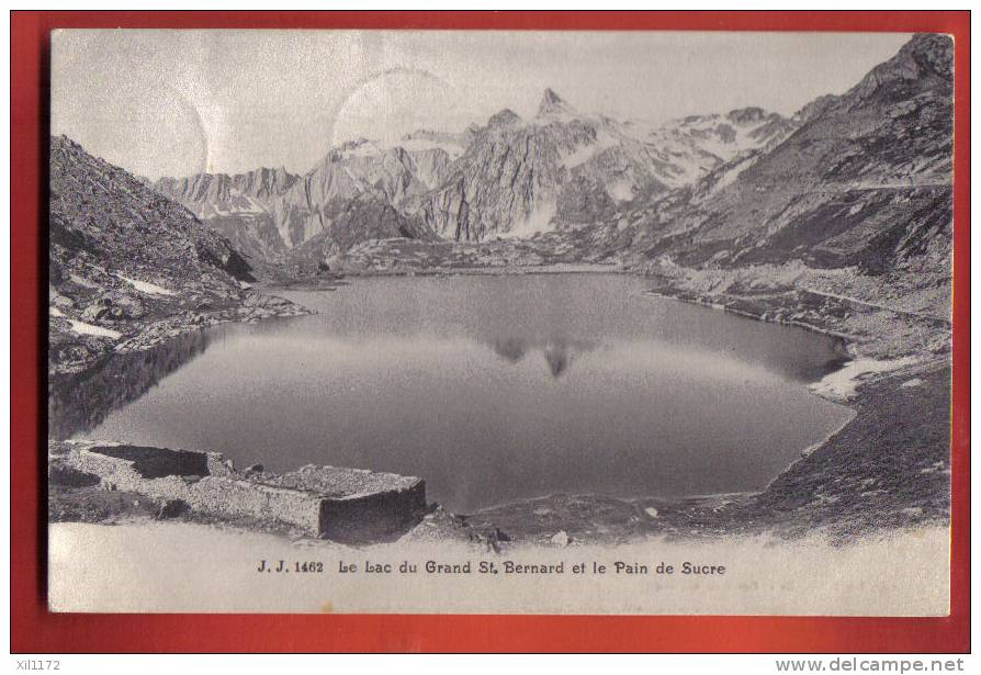 L327 Lac Du Grand St Bernard, Et Pain De Sucre.Cachet Sembrancher 1911 . Jullien 1462 - Sembrancher