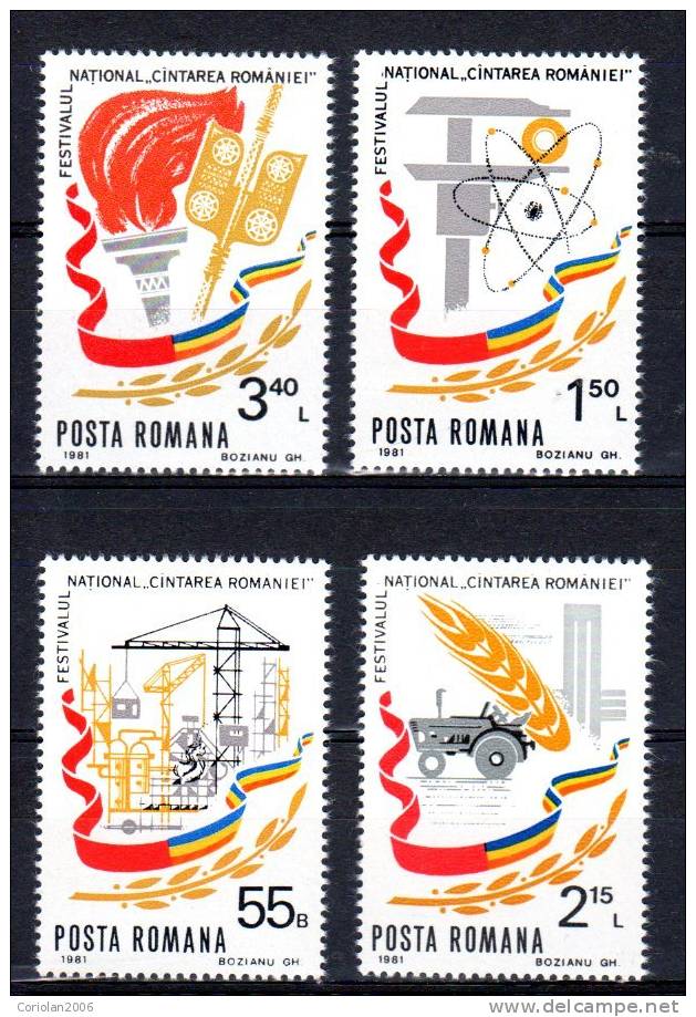 Romania 1981 / Cantarea Romaniei - Festival - Unused Stamps