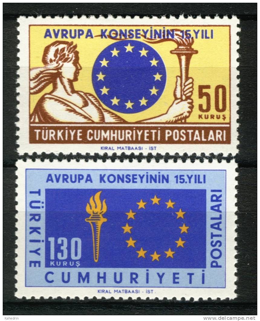 Turkey/Turquie/Türkei 1964, Council Of Europe **, MNH - Unused Stamps