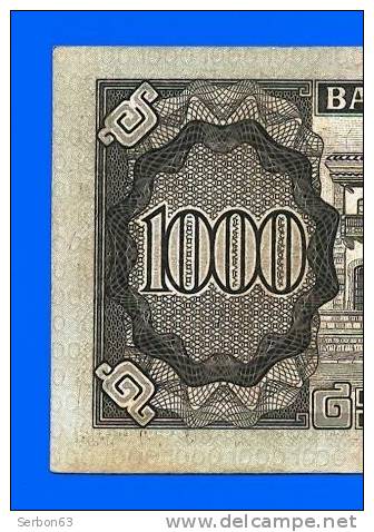 BILLET MONNAIE USAGE BOLIVIE AMERIQUE DU SUD 1000 PESOS BOLIVIANOS 2 SIGNATURES N° M 8461110 JUANA AZUROUY DE PADILLA