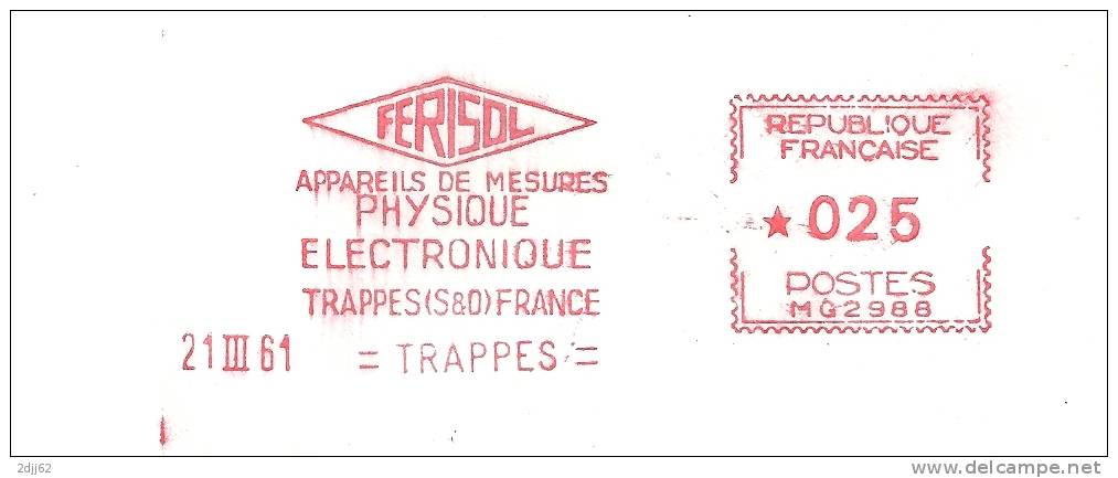 Mesure, Physique, électronique, Trappes - EMA Havas - Enveloppe  Entière   (H077) - Fisica