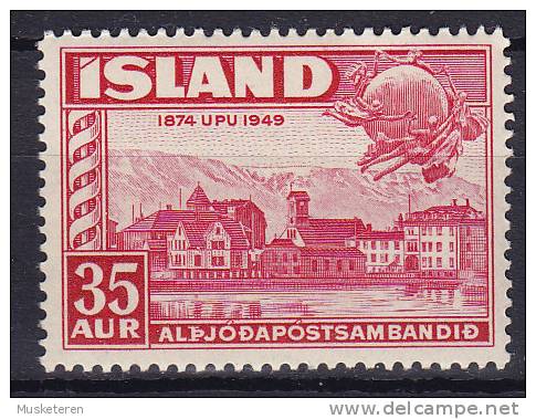 Iceland 1948 Mi. 260   35 A UPU Anniversary Weltpostunion MNH** - Neufs