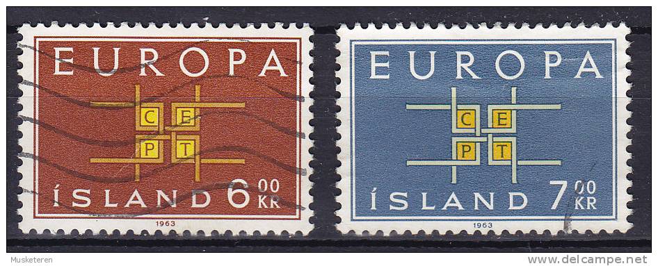 Iceland 1963 Mi. 373-74 Europa CEPT Complete Set Of 2 - Gebraucht