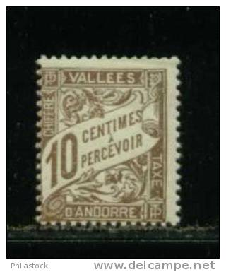 ANDORRE Taxe N° 18 ** - Unused Stamps