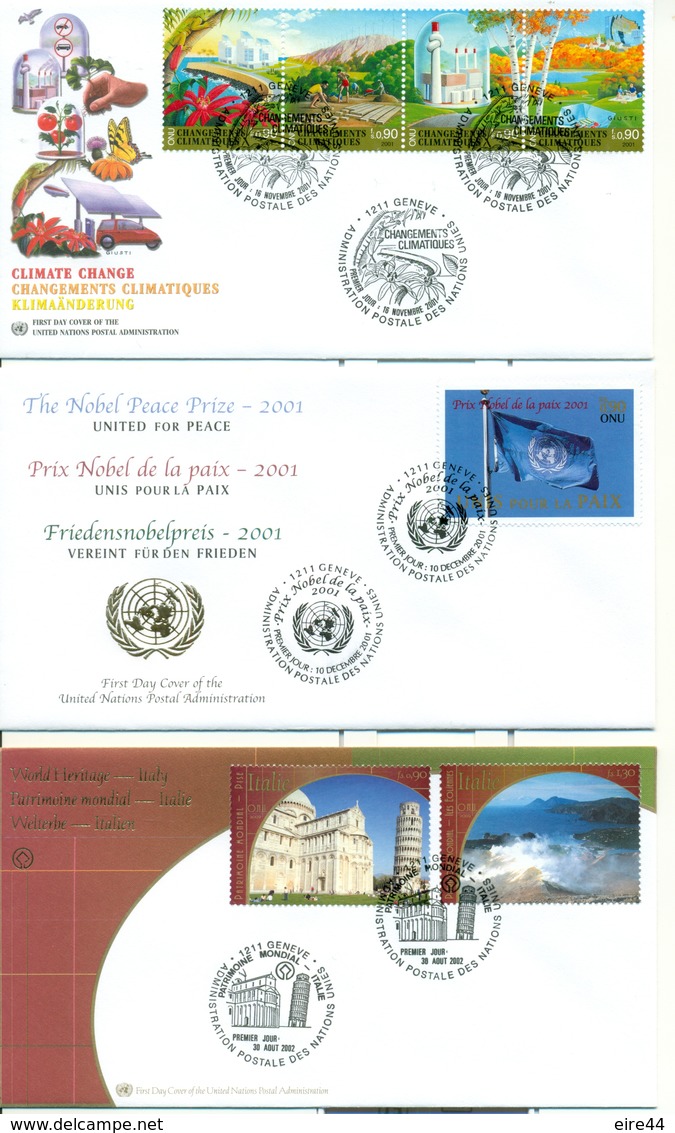 United Nations 1998 2002 12 Commemorative FDC - FDC