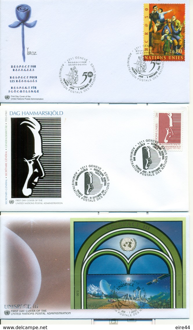 United Nations 1998 2002 12 Commemorative FDC - FDC