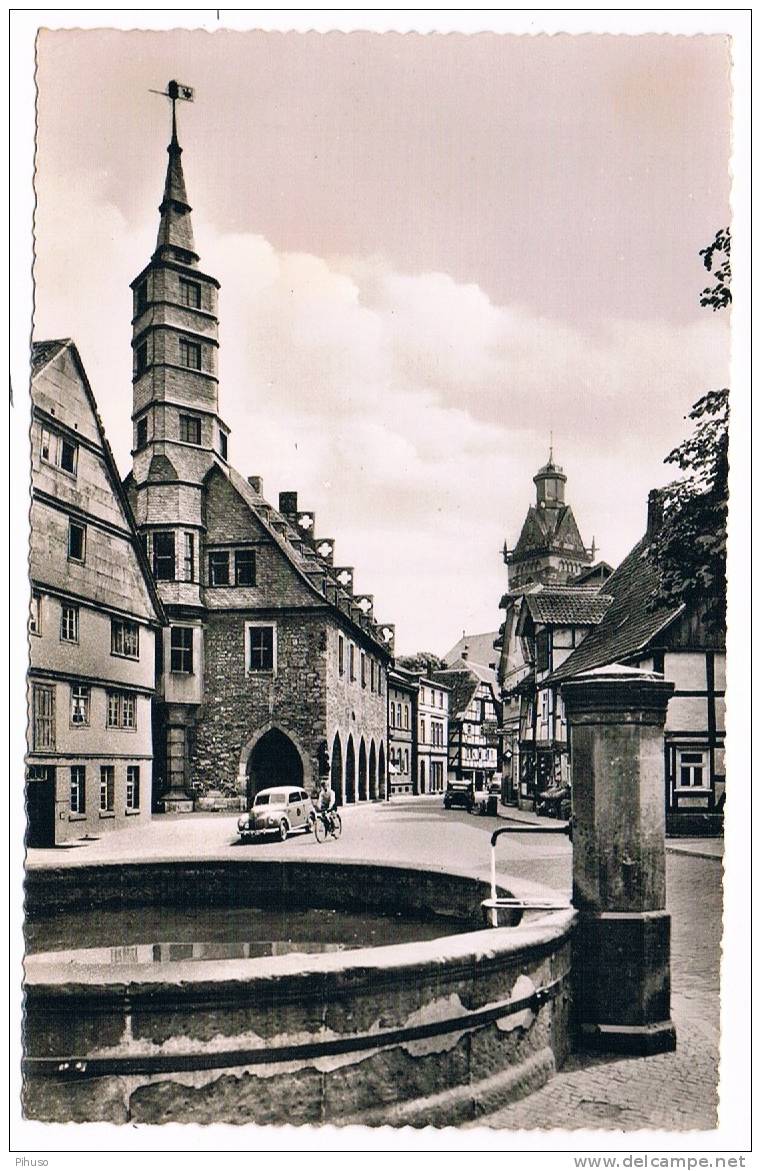 D1973   KORBACH : Stechbahn Mit Rathaus Und St. Kilianskirche - Korbach