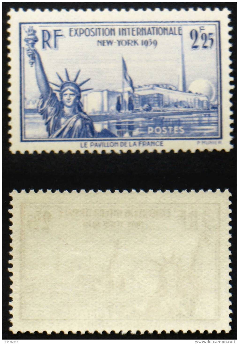 N° 426 2,25F EXPOSITION NEW YORK TB N** Cote 20€ - Nuevos