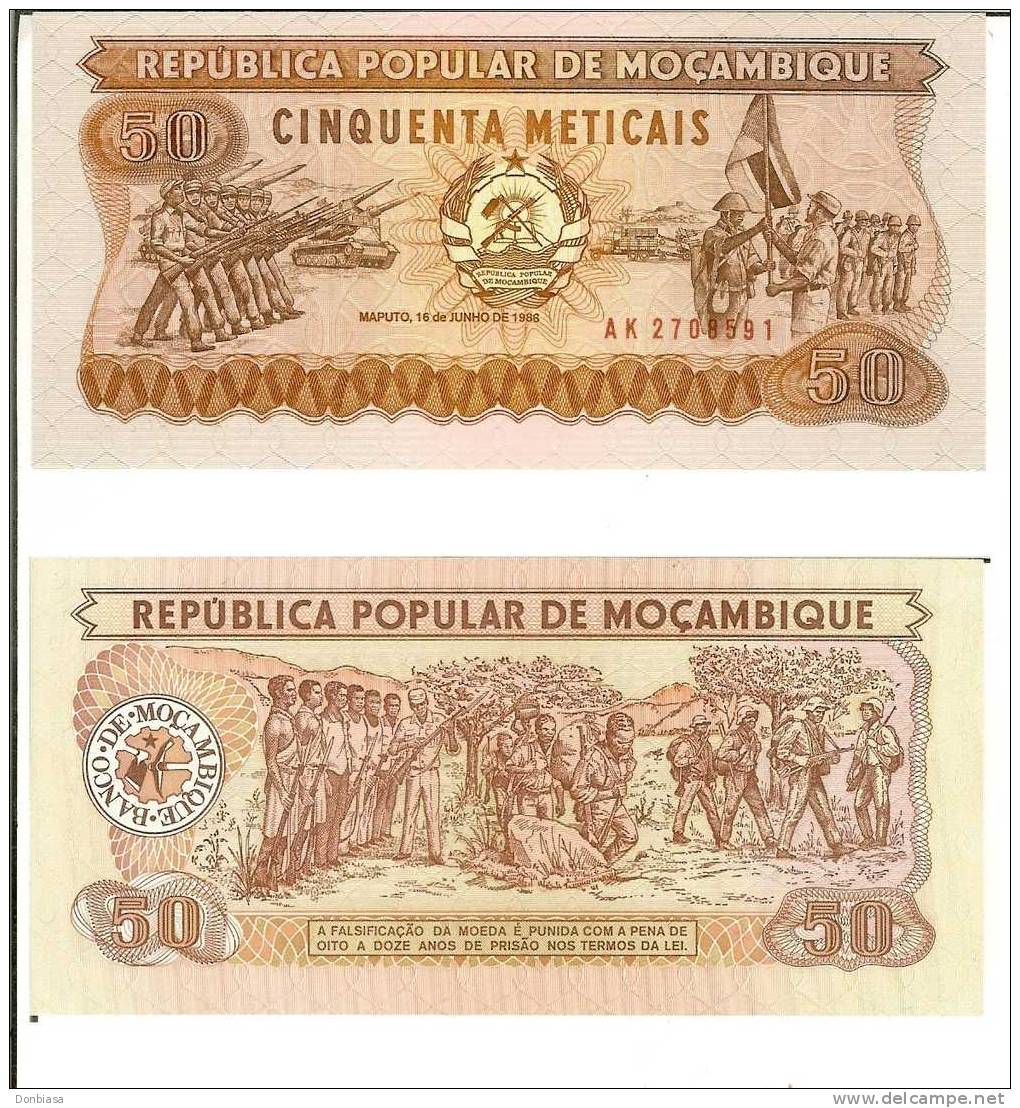 Mozambico: 50 Meticais 1986 (FDS - UNCIRCULATED) - Mozambico