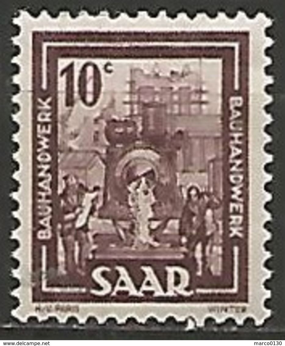 SARRE N° 255 NEUF Avec Charniere - Unused Stamps