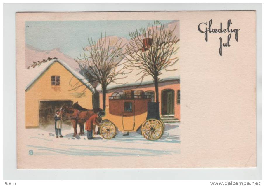 Denmark Christmas Card Copenhagen 20-12-1943 - Danemark