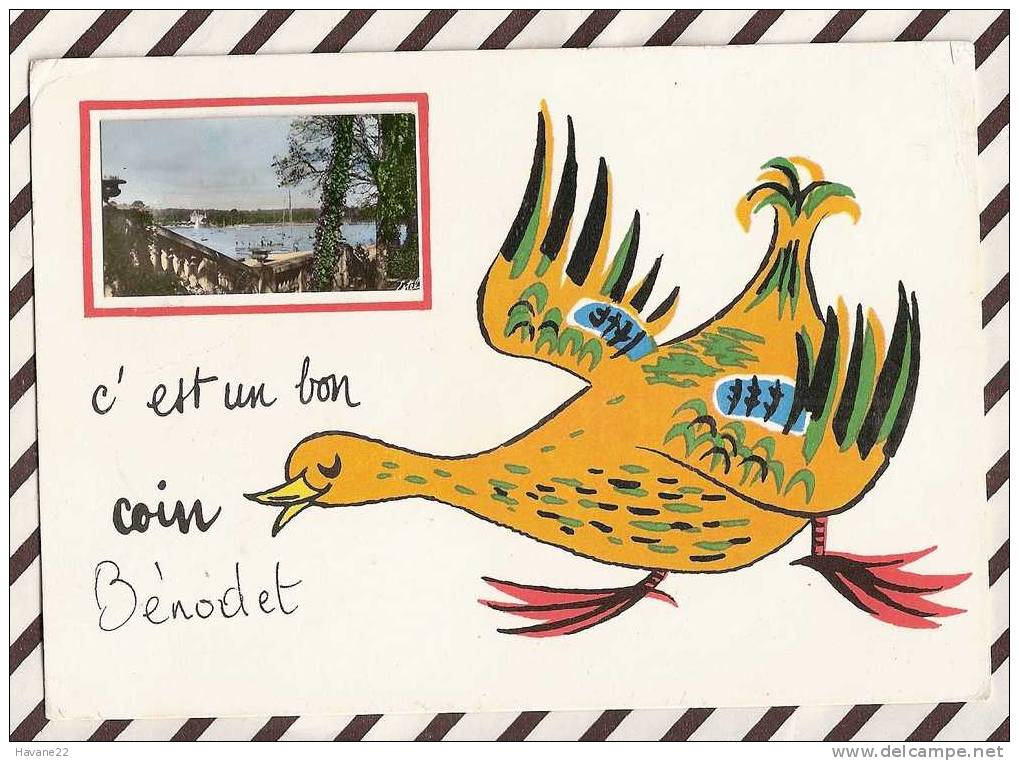 R90 29 BENODET C'EST UN BON COIN PETITE VUE CANARD ? 2 SCANS - Bénodet