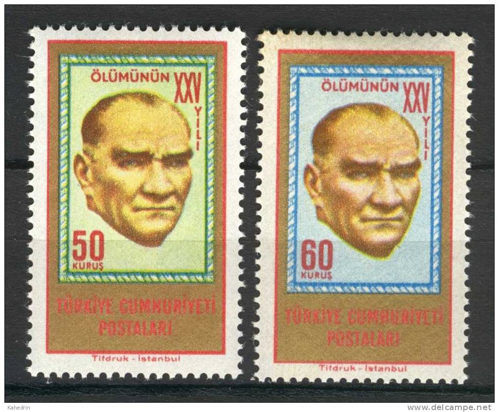 Turkey/Turquie/Türkei 1963, Atatürk **, MNH - Unused Stamps