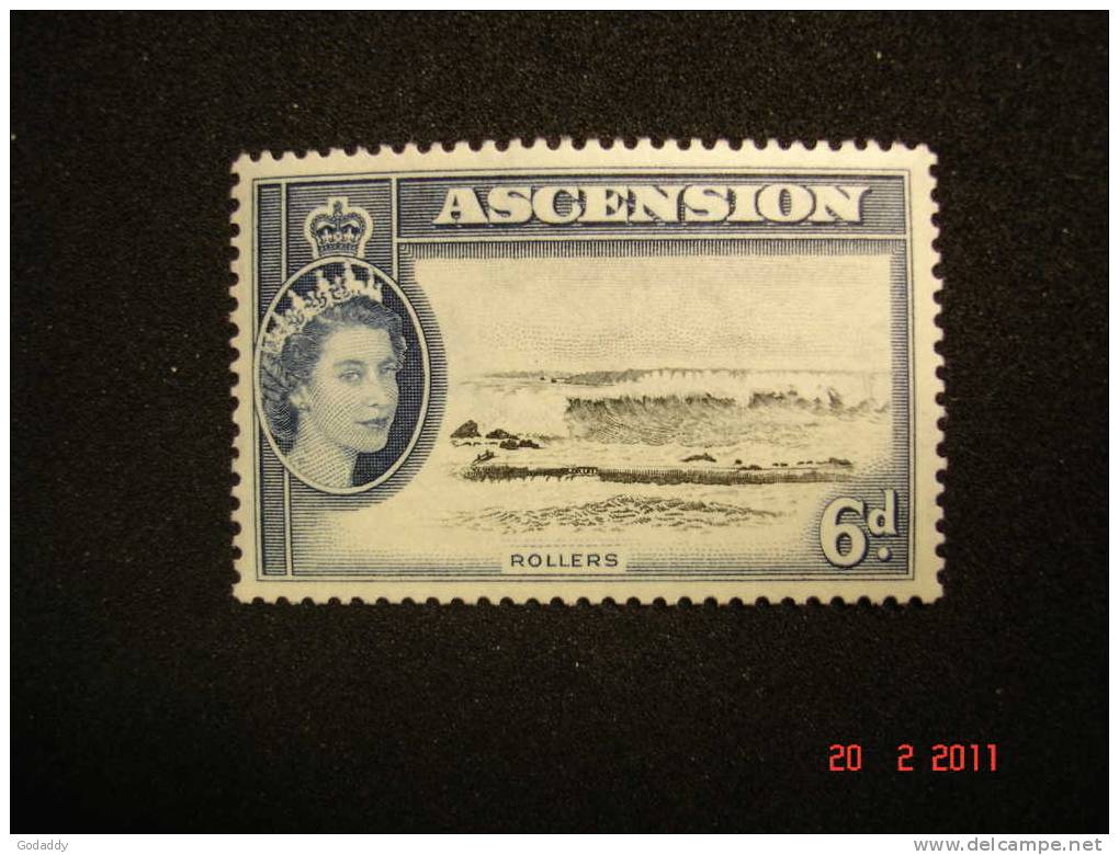 Ascension 1956 Elizabeth II  6d  MNH   SG64 - Ascensione