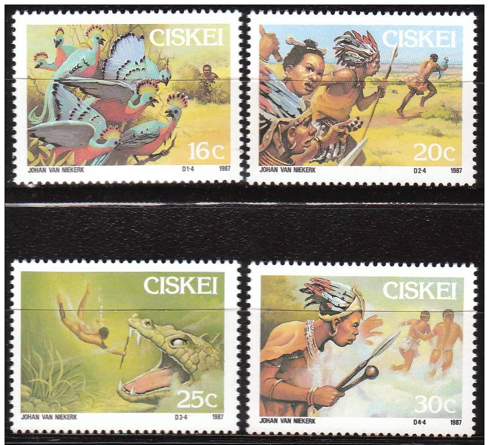 CISKEI  123-6    "Die Sage Von Sikulume"  MNH / ** / Postfrisch - Ciskei