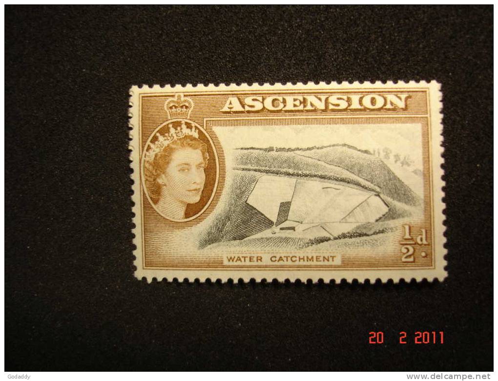 Ascension 1956 Elizabeth II  1/2d  MNH   SG57 - Ascension