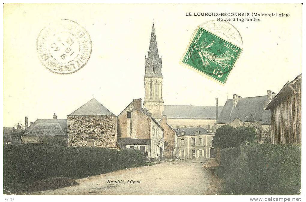 LE LOUROUX BECONNAIS - Route D'Ingrandes - Le Louroux Beconnais