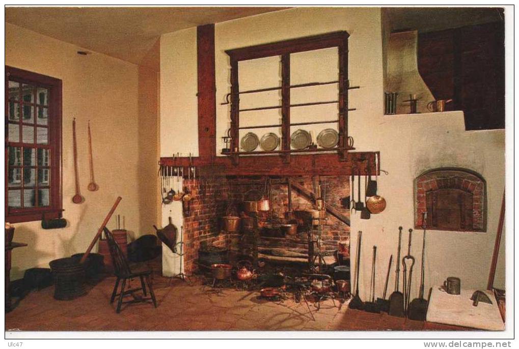 -  Family Kitchen At  Mount Vernon - Scan Verso - - Washington DC