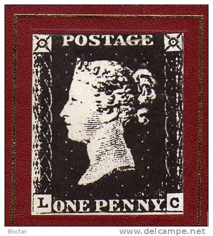 Klassische Briefmarken Der Welt 1990 Antiquarisch 25€ History Rarer Stamps Black Penny Book From Germany - Andere & Zonder Classificatie