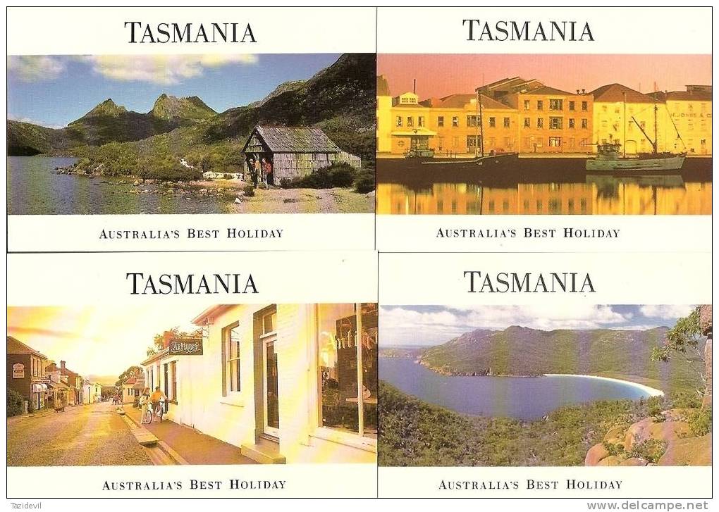 TASMANIA - Set Of 4 Official Postcards Issued In 1993. More Information Below - Andere & Zonder Classificatie