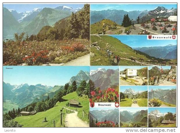 Braunwald Sommer 7 Ansichtskarten Ab 1964 - Braunwald