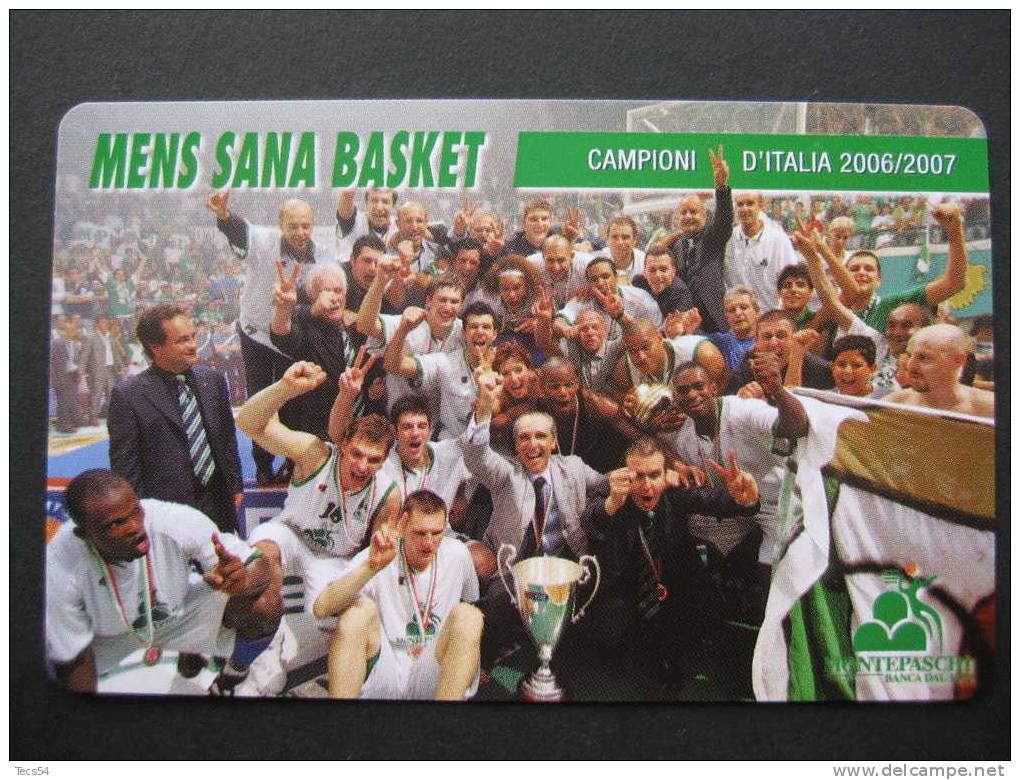 ITALIA TELECOM F4444 C&C 870 GOLDEN - BASKET MENS SANA CAMPIONI 2007 - NUOVA MINT MAGNETIZZAZIONE ORIGINALE TELECOM - Public Advertising