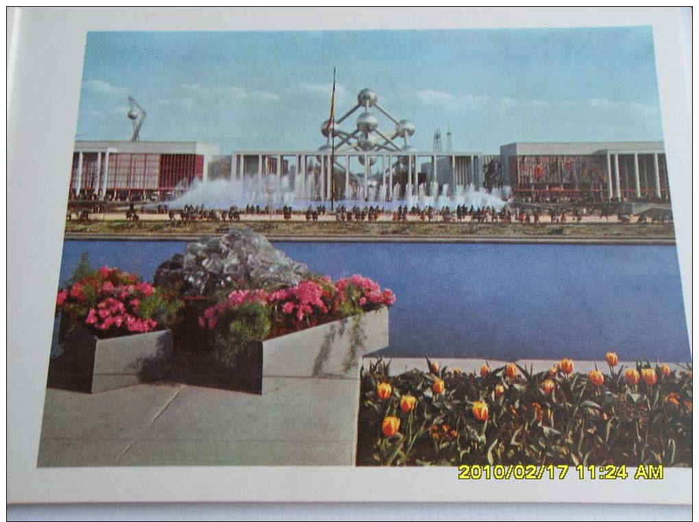 BELGIQUE   BRUXELLES   EXPO 58  =====lot  De  3   Livres   "cartes Postales "   =   EXPO  58   BRUXELLES - Ausstellungen