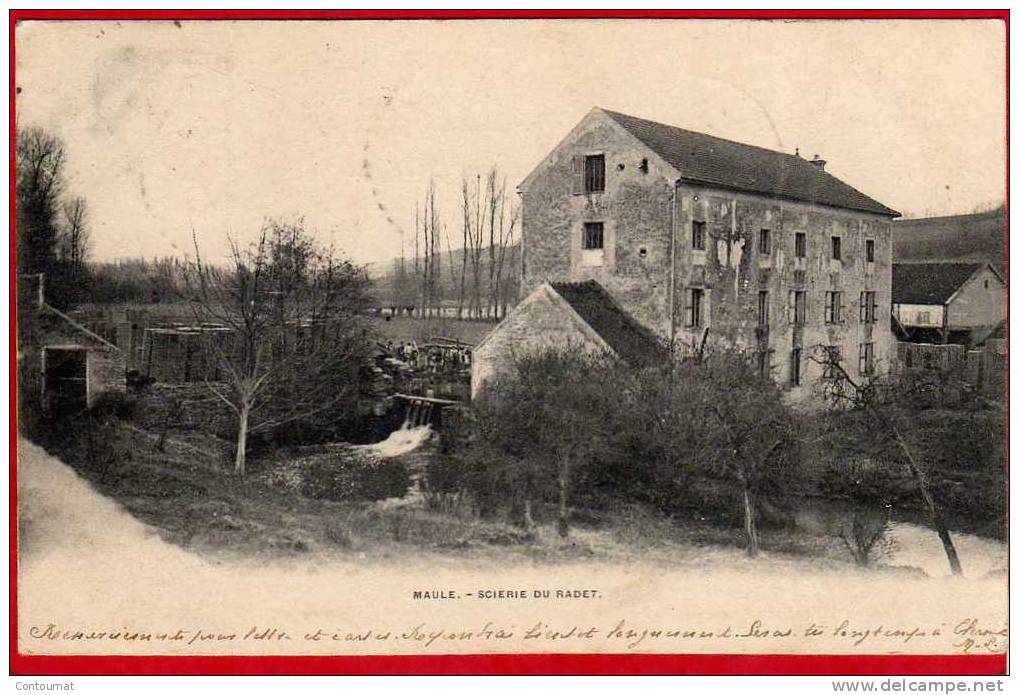 CPA 78 MAULE Dans Canton De Aubergenville:  Scierie Du RADET - Précurseur 1903 - Maule