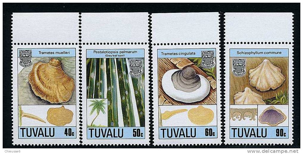 Tuvalu ** N° 515 à 518 - Champignons (II) (6 P32) - Tuvalu