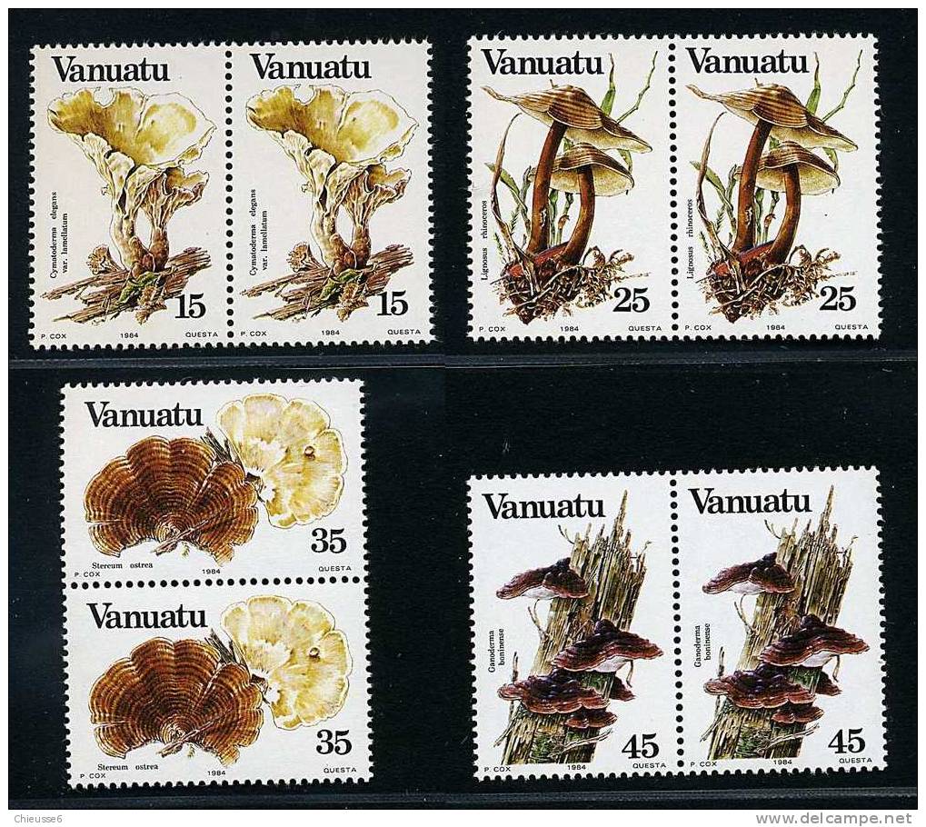 Vanuatu ** N° 686 à 689 En Paire - Champignons (6 P33) - Vanuatu (1980-...)