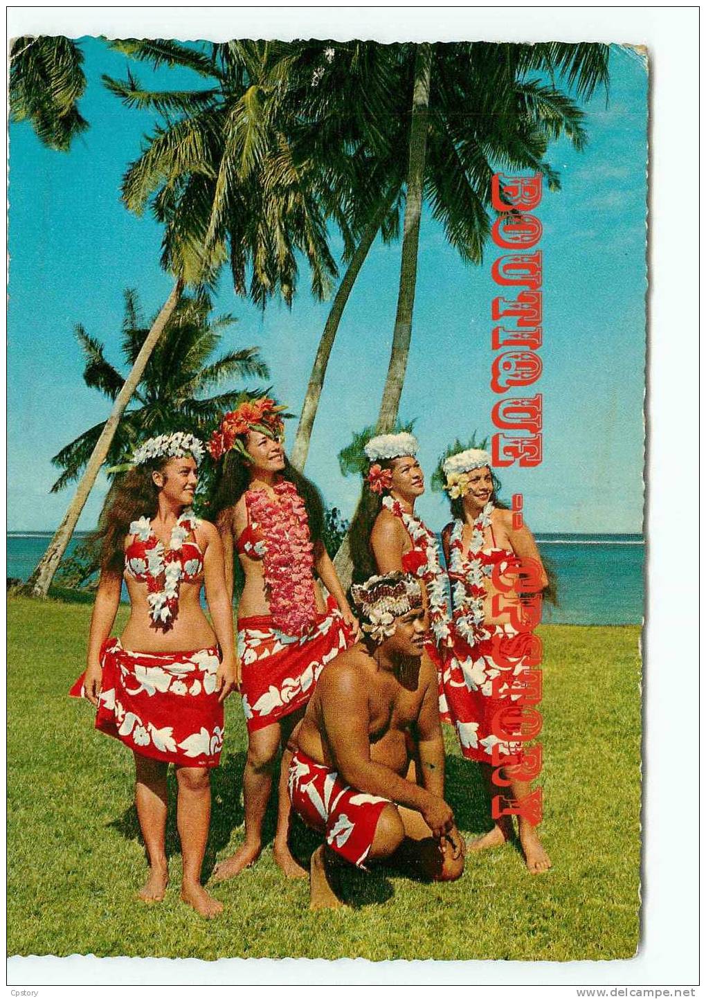 TAHITI - Jeune Fille - Beautés Tahitiennes - Tahitian Beauties - Vahinés - Dos Scané - Tahiti