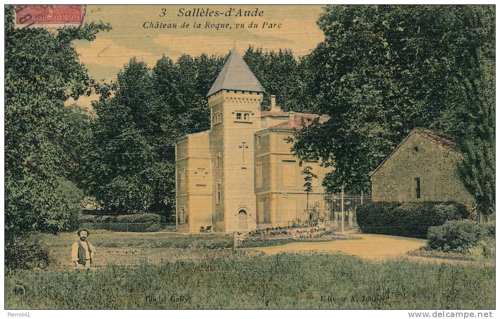 SALLÈLES-D´AUDE   Château De La Roque, Vu Du Parc - Salleles D'Aude
