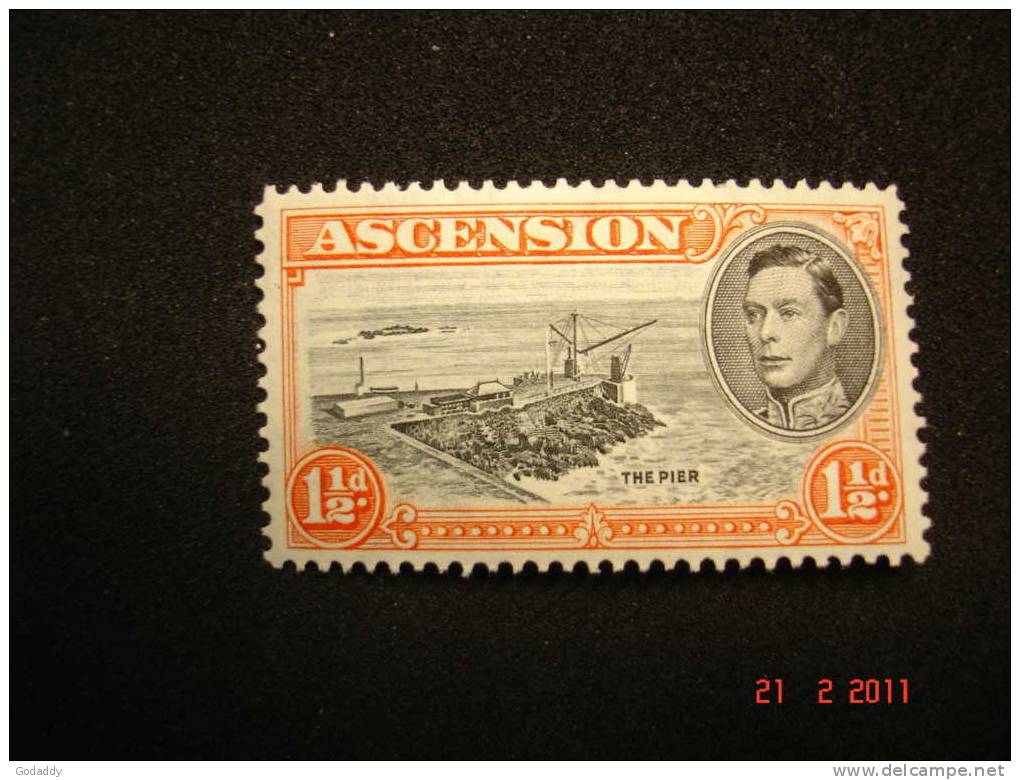 Ascension 1938-53 George VI  11/2d  SG40b  MH - Ascensione