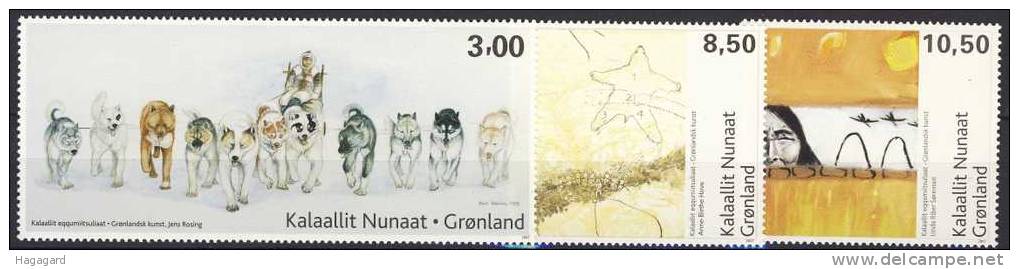 ##Greenland 2007. Paintings. Michel 489-91. MNH(**) - Unused Stamps