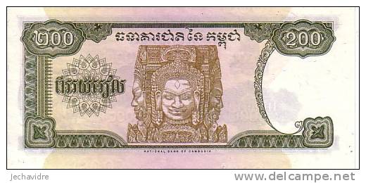 CAMBODGE  200 Riels  Daté De 1995    Pick 42a    ***** BILLET  NEUF ***** - Cambodia