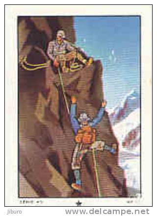 Image / La Corde Passe Sur L'épaule /  Thème Alpinisme Alpiniste Montagne Escalade /  Mountaineering  // Ref IM 6-K/66 - Nestlé