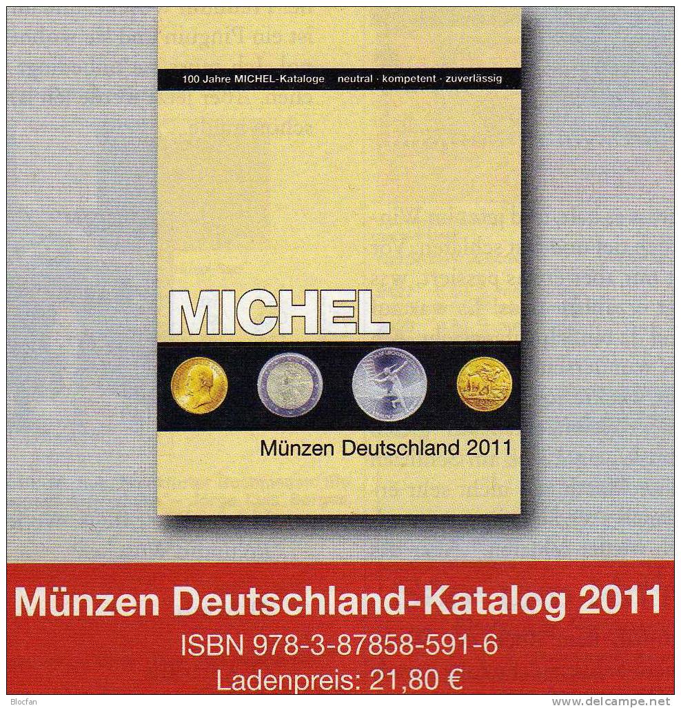 Michel Münzen Deutschland 2011 Neu 22€ Ab Jahr 1871 BRD Berlin DDR Für Numisblätter Und -Briefe Catalogue From Germany - Autres & Non Classés