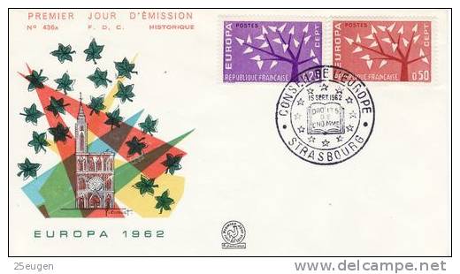 FRANCE 1962 EUROPA CEPT FDC - 1962