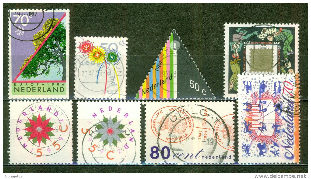 Noel, Nouvel An - PAYS BAS - Cartes De Voeux, Notariat - N° 1263-1344-1326-1390-1422-1423-1432-1510 - 1986 - Used Stamps