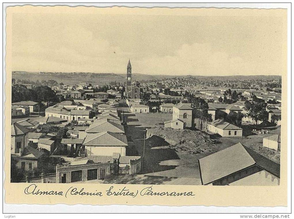 Cartolina - ASMARA - ERITREA - COLONIA ERITREA  - PANORAMA - NON VIAGGIATA - Eritrea