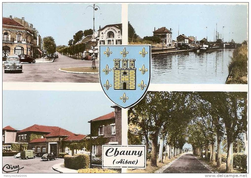 Aisne - Chauny , Multi Vues En 1967, Ed Photo Cim - Chauny