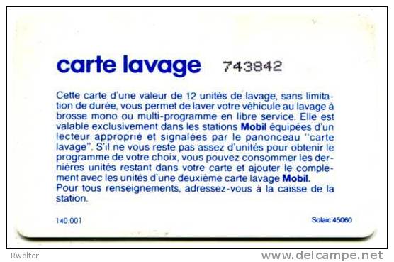 @+ Carte De Lavage MOBIL - BULLES TYPE 2 - 12 UNITES - SO3. - Lavage Auto