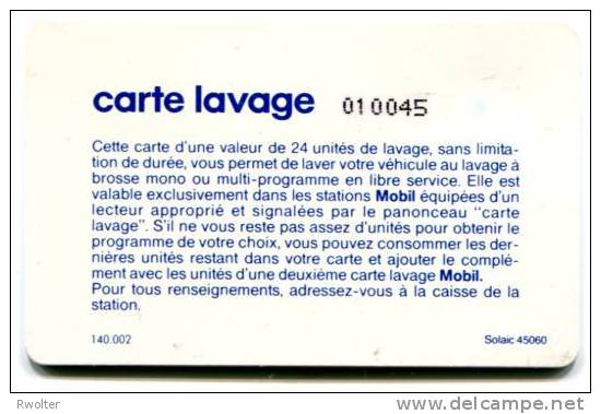 @+ Carte De Lavage MOBIL - BULLES TYPE 1 - 24 UNITES - SO3. - Lavage Auto