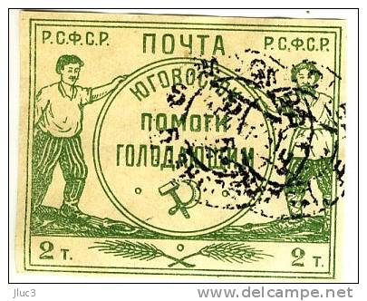 O176 - TRES RARE - RUSSIE Russia 1922 - Le Fantastique TIMBRE  N° 1 (Mich) - Au Profit Des Affamés De La Volga - 400 EUR - Usati