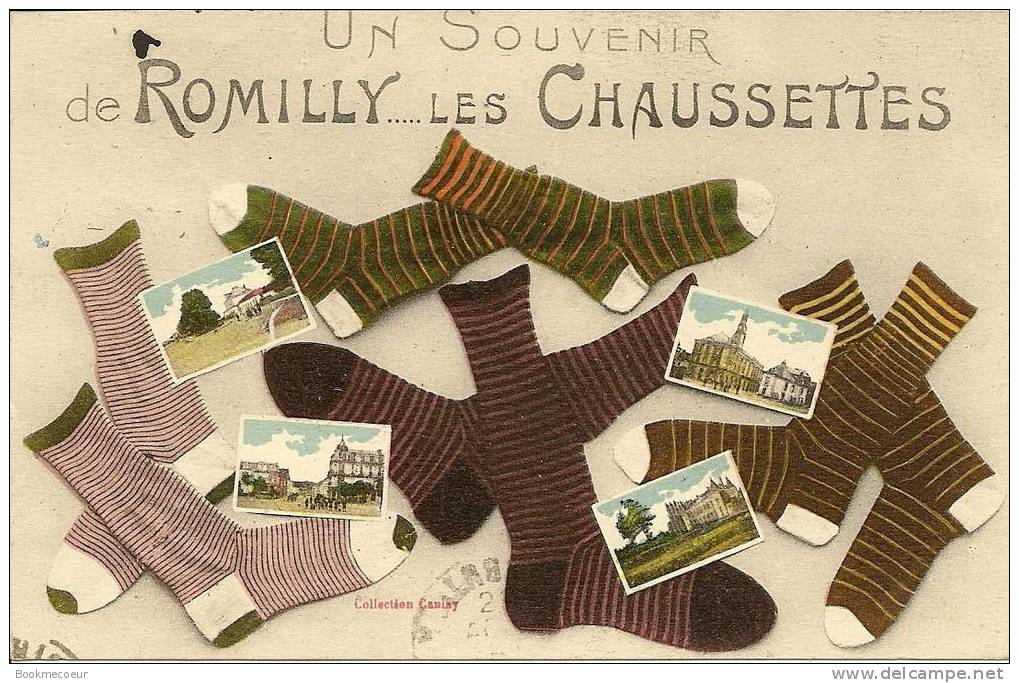 10  UN SOUVENIR DE ROMILLY  ..... LES CHAUSSETTES          C1962 - Romilly-sur-Seine