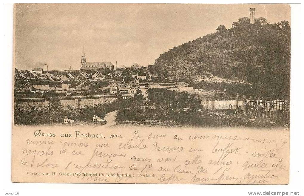 FORBACH   -     *//* GRUSS AUS FORBACH *//*    -   Editeur : H. GREIN  ( W. ALBRECHT´S Libraire De Forbach)   N° / - Forbach