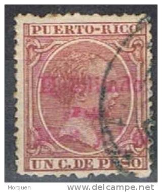 PUERTO RICO, Colonia Española, Habilitado En Rojo, Num 119  º - Porto Rico